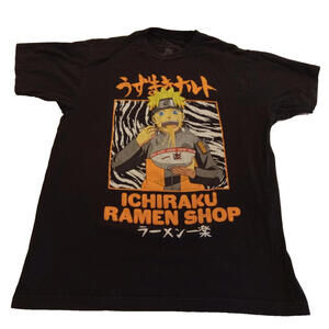 Naruto Shippuden Ichiraku Ramen Shop Graphic T-Shirt Men's Large Anime Tee
